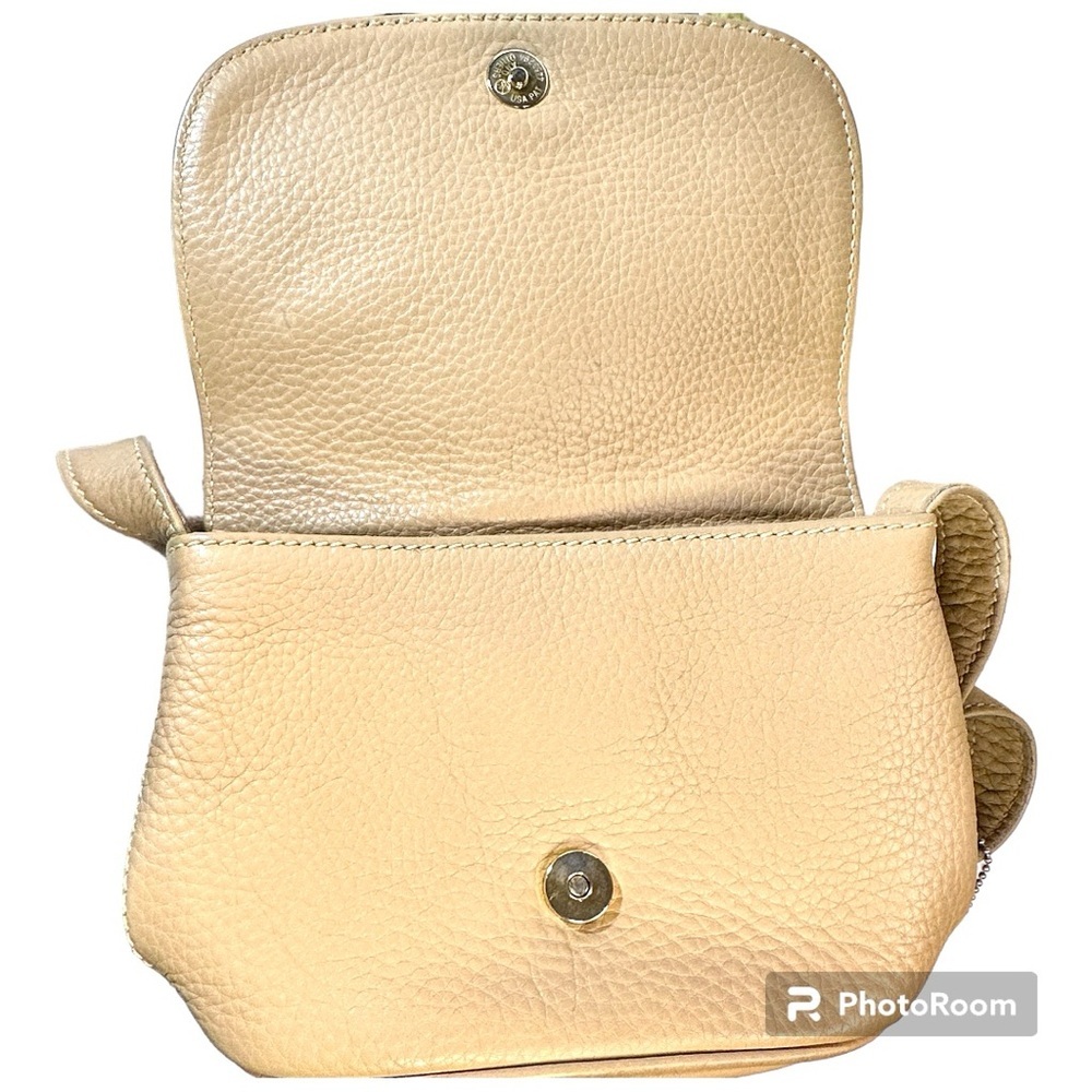 Vintage Coach Sonoma crossbody bag bone pebbled leather w/fabric interior - Picture 5 of 13